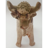 Beeldje (aardewerk) van rund, Zuid Amerikaans 